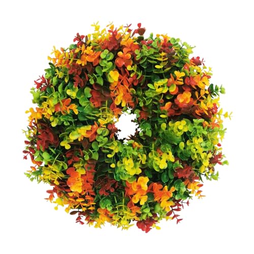 Couronnes de porte d'entrée extra larges et décoration florale de Noël et automne
