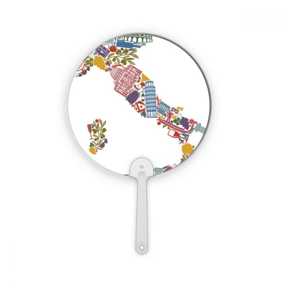 Fan portable Italie rafraîchissant et rond pour décoration artisanat