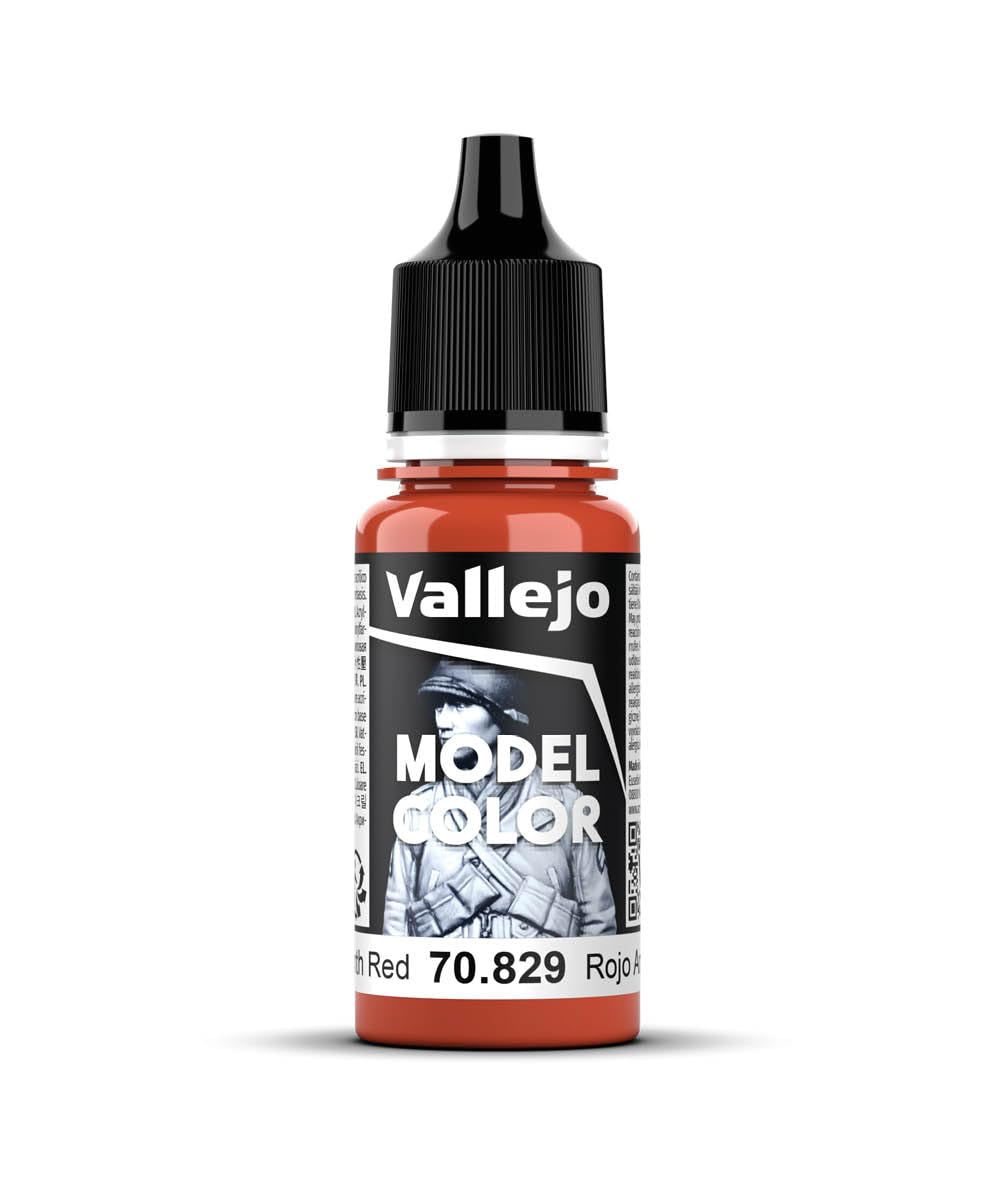 Vallejo Model Color Acrylic Paint, Amaranth Red, 18 ml, Self-Leveling, BSL System for Modeling and Miniatures