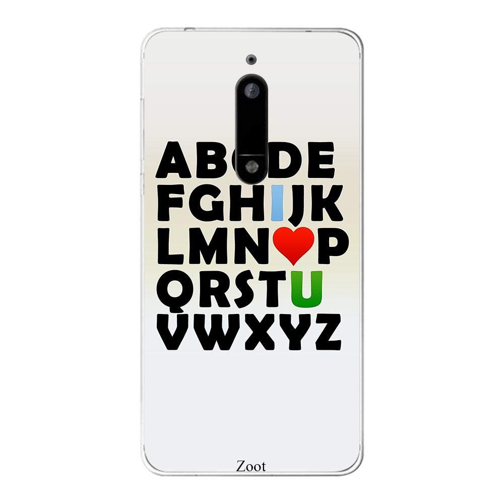 Zoot Abcd I Love U Designer Phone Covers for Nokia 5