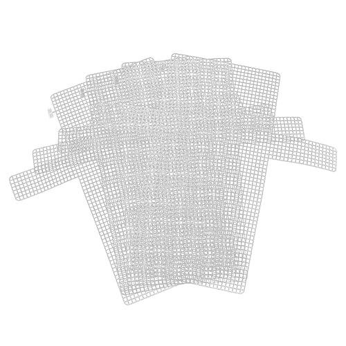 Image of Deer Style Plastic Mesh Sheets 4- .75X14.37 Inch DIY Mesh Sheets for Handmade Bags Crochet Canvas Grid Accessories for Craft Projects