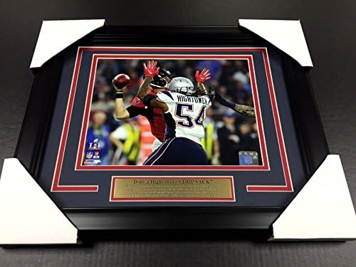 DONT'A HIGHTOWER STRIP SACK SUPER BOWL LI NEW ENGLAND PATRIOTS 8x10 PHOTO FRAMED