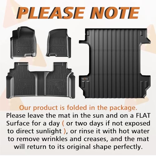 Image of TripleAliners Truck Mat Compatible with 2019-2026 Chevy Silverado /GMC Sierra 1500 5.8FT Crew Cab Accessories, Truck Bed Mat Heavy Duty Custom Fit All Weather Protection TPE Pickup Liner, w /Floor Mats