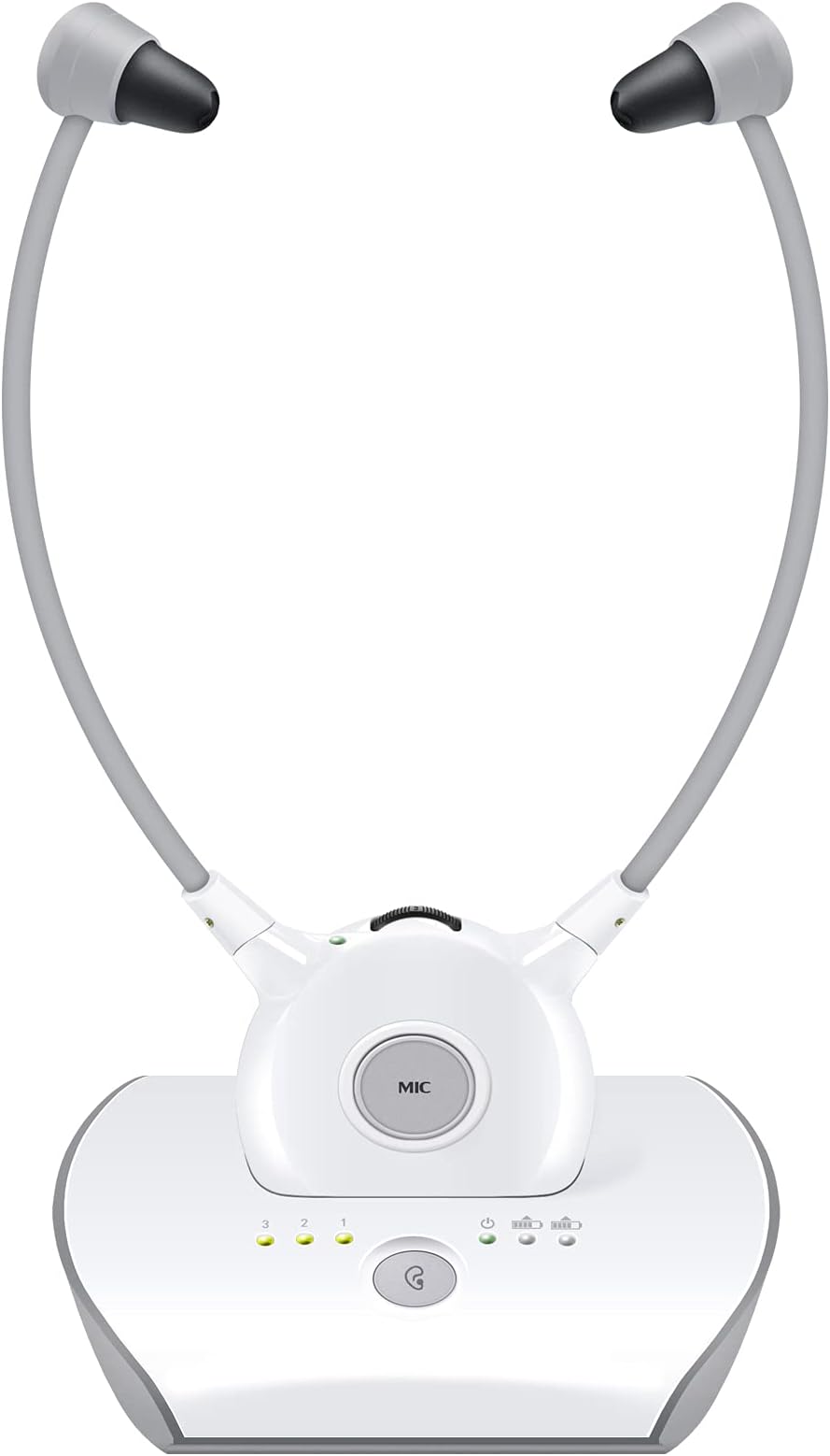 Wireless Headphones for TV, 2.4GHz Wireless TV Voice Highlighting Headphones for Seniors, Easy Pair 100ft Transmit Range with 2 Batteries