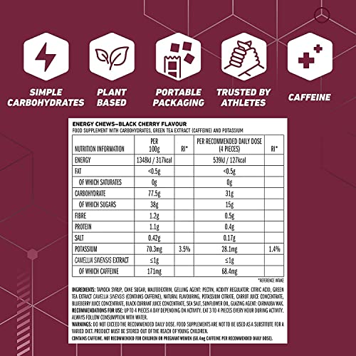 SHOT BLOKS : Energy Chews : 4 Mixed Flavours : 3 of each flavour : Total x12