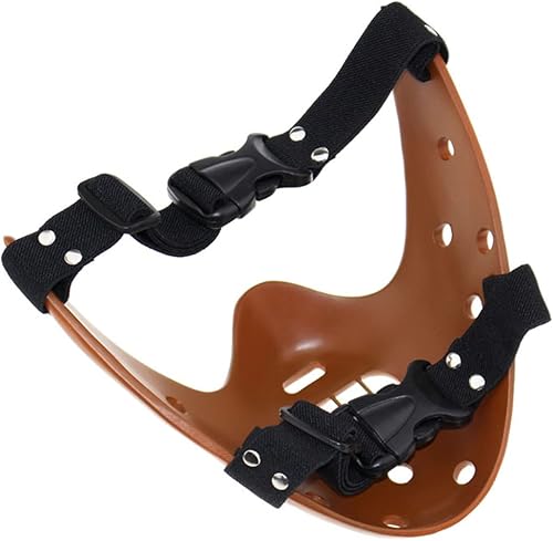 Miniatura 2 de nezababy Hannibal Lecter Máscara Cosplay El Silencio de los Corderos Media Cara Asesino de Resina