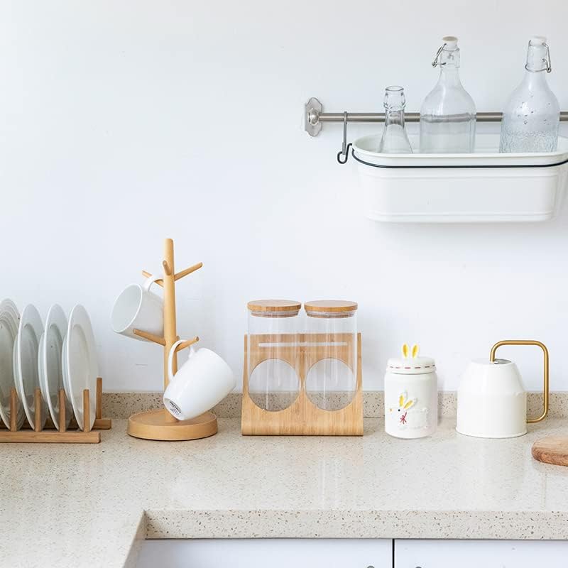 Miniatura 5 de AIZOEVCN Tarro de galletas de cerámica con relieve de conejo bufanda de 6.8 fl oz, 3.2 pulgadas de ancho x 5.3 pulgadas de alto, hecho a mano, lindo