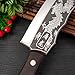 Dragon Slaying Knife, 8.2 Inch Handmade Black Dragon Knife Japanese Titanium Steel Version, Kitchen Knives Perfect for Cutting, Boning, and Chopping Needs, with Comfort Handle with Sheath
