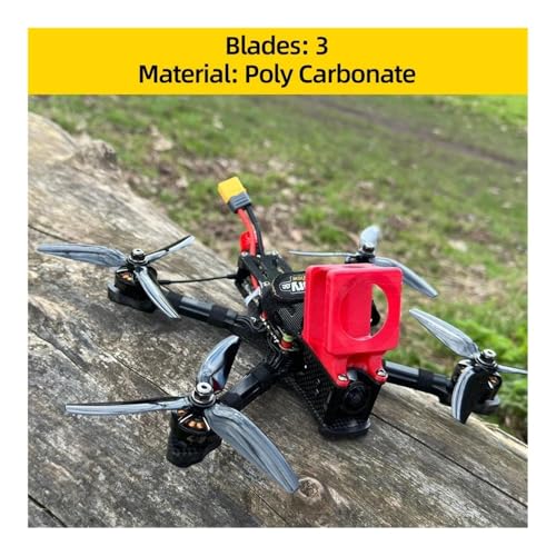Hélices quadricoptère 5043 V2 tripales en PC pour une trajectoire fluide