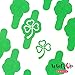 Whats Up Nails - Shamrock Vinyl Stencils for Saint Patrick's Day Nail Art Design (2 Sheets, 40 Strips & Stencils Total)