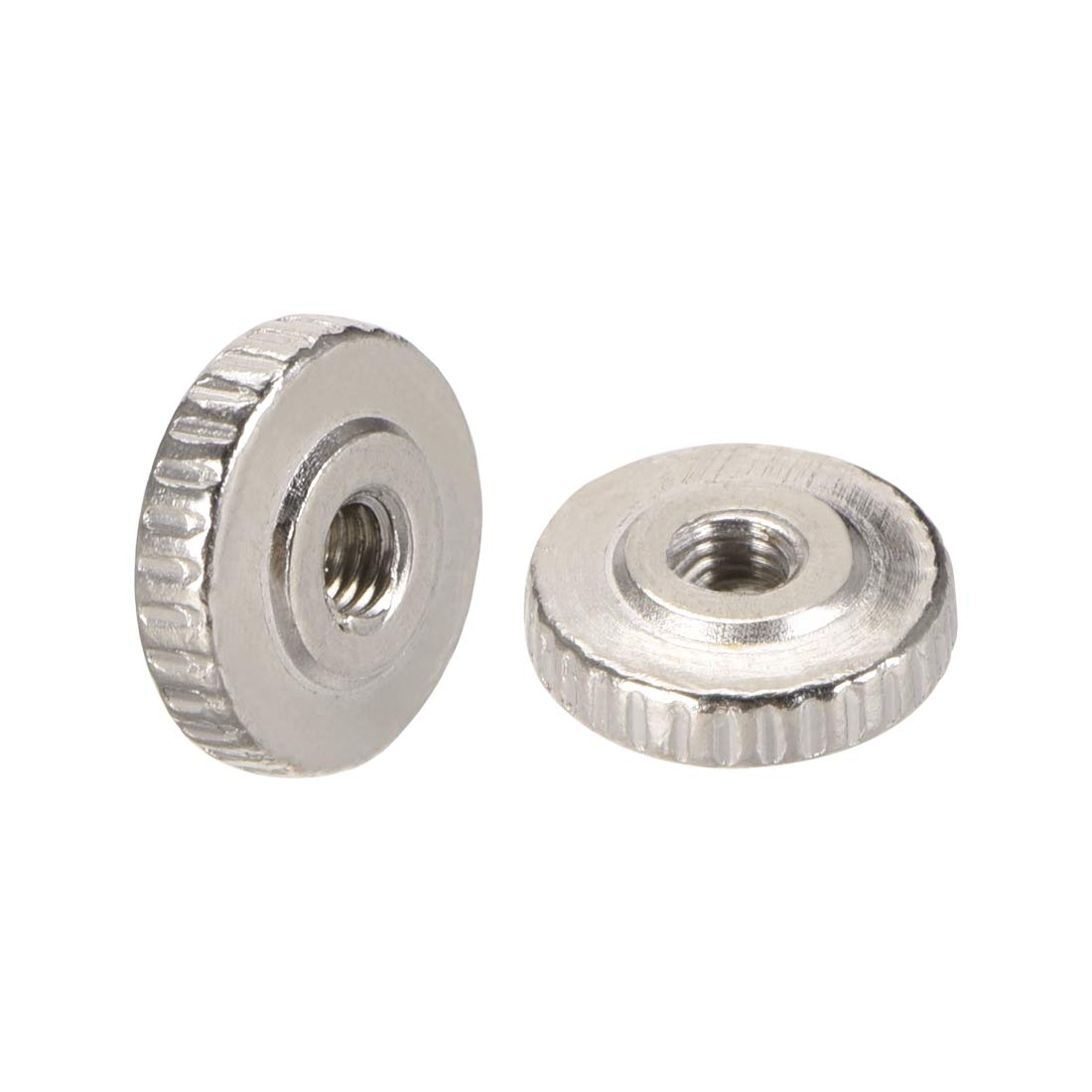 Knurled Thumb,Round Knurled Thumb Nuts Conector Lock Adjusting Nuts, M3 Female Threaded Thin Type, Nickel Plated, Pack of 20 (Size : M6)