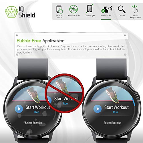 Iqshield Screen Protector Compatible With Samsung Galaxy Watch Active2 (44Mm, 2019)(6-Pack) Liquidskin Anti-Bubble Clear Film Tpu #TOP5