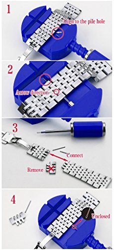 Jsdde, cinturino in solido acciaio inossidabile, a...