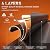 14 Step Attic Ladder, Pull Down Attic Stairs with Handrails, Retractable Folding Loft Ladder, Heavy Duty Attic Access Stairs for Garage Ceiling (Orange)