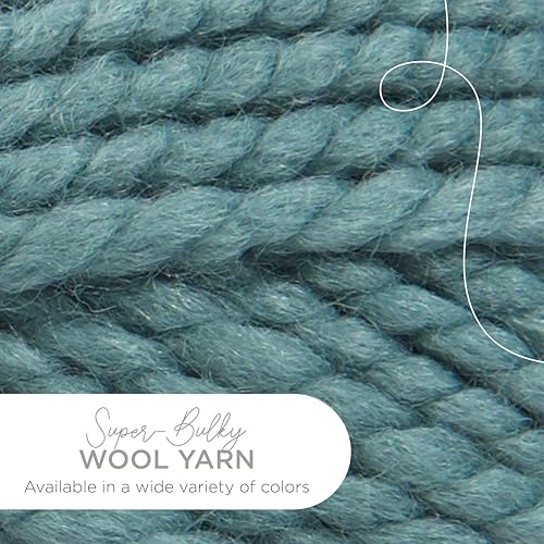 Image of Lion Brand Yarn, Wool-Ease Thick & Quick Yarn, Succulent, Green, 3 Pack | Super Bulky Wool Acrylic Blend Fiber for Soft Hats, Sweaters, Chunky Blankets, Yarn for Crochet, Knitting, Crafts, Weaving