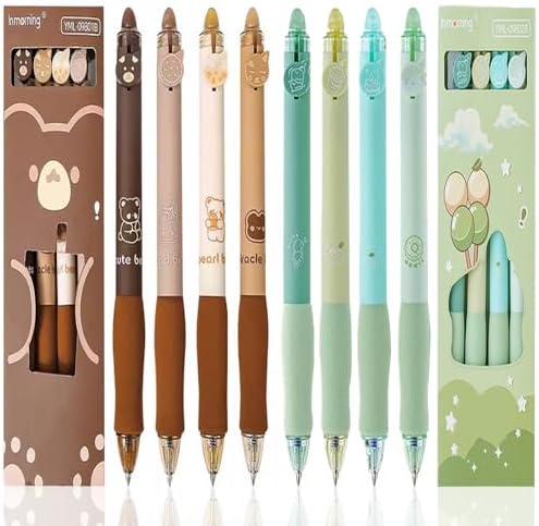 18-tlg Gel-Stifte Set - Radierbare Gelschreiber Mit Tier-Motiven