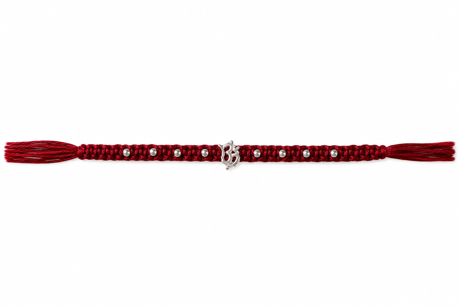 Handcrafted Pearl Lumba Rakhi for Bhabhi | Elegant Red Braided Thread Bracelet Rakhi with Golden Beads and White Pearl Cluster Accent | Sister-in-Law Raksha Bandhan Gift-image-30