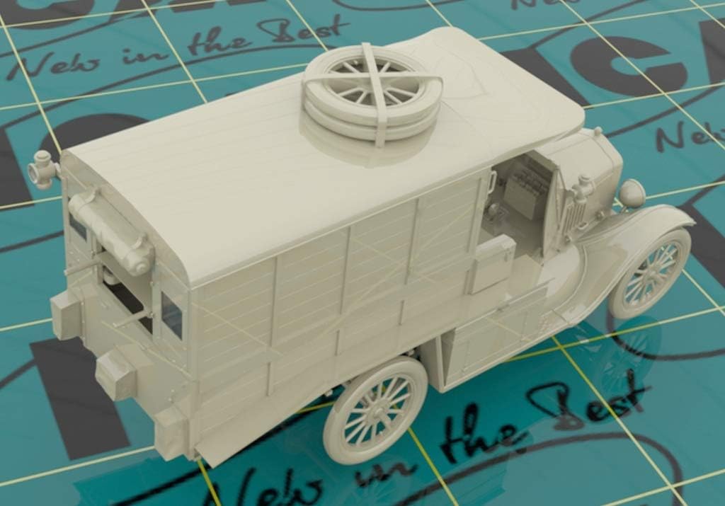 ICM ICM35665 1:35-Model T 1917 Ambulance, WWI AAFS Car