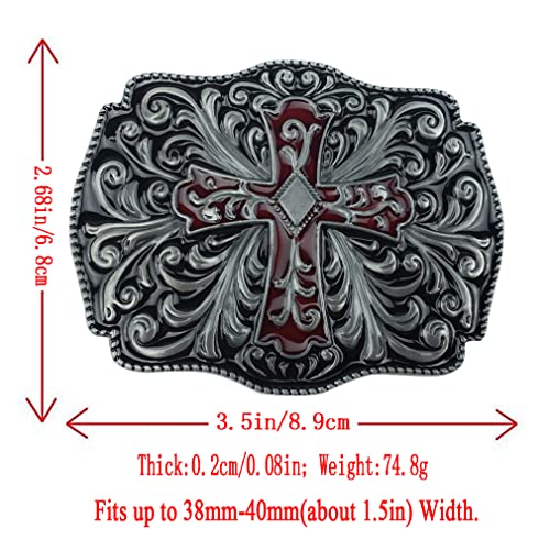 DT Vintage Cross Belt Buckle，Western Cowboy/cowgirl,Birthday,Christmas Day, Father's Day Gifts2