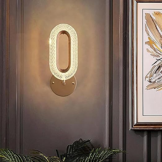 Image of 12 Watt Led Wall Light and Wall scones wall lamp for- Home, Kitchen, Bedside, Bedroom, Living Room, Office, Indoor, Bedside, Mirror Side, Diwali Lighting (led wl Ovel)