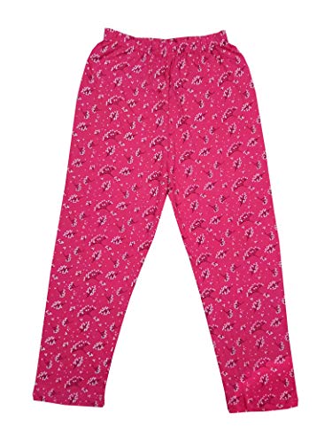 Image of IndiWeaves Regular Fit Pure Cotton Pajama Pants with All Over Print for Girls (Multicolor Designs)(Pack of 4)