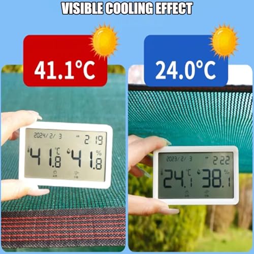 Exceso de sol: Red de Sombra 90% verde con ojales 4