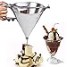 Stainless Steel Confectionery Funnels with Stand and 3 Nozzles, Commercial Grade Cake Decorating Tool Bakery Use, Precise Dispensing and Filling