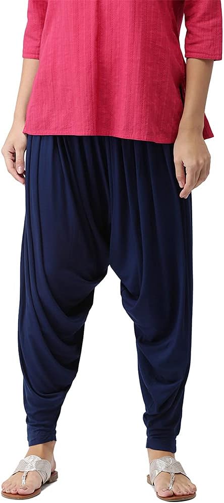 GO COLORSWomen's Solid Patiala Pants