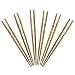 Totally Bamboo Twist Chopsticks, Reusable, 100% Premium Organic Bamboo + Set of 5 pairs (9.75-inch)! Professional Grade + Safe & Durable + Lightweight (Gifts, Events, Dining IN or OUT)