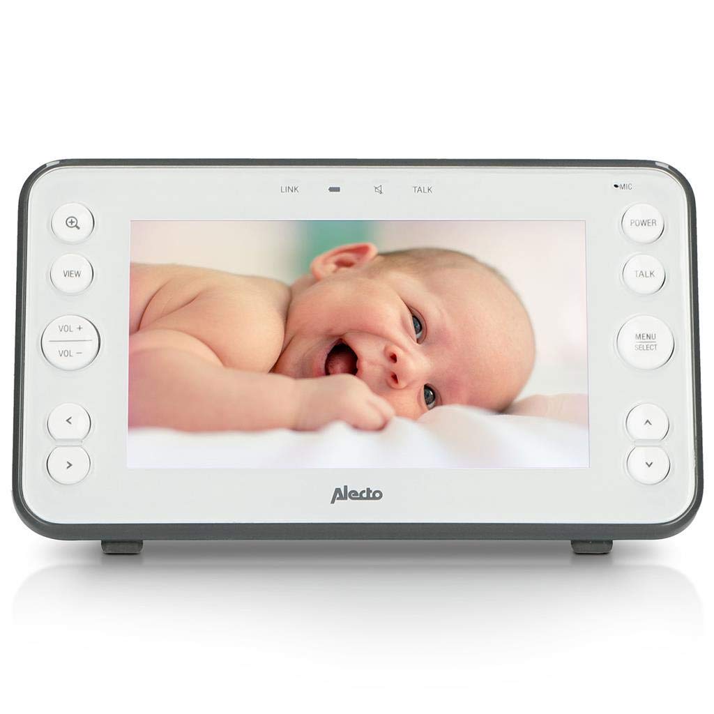 Alecto DVM-150 - Babyphone mit Kamera und 5" Farbdisplay, Weiß