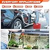 Electric Fuel Transfer Pump, 3.2GPM Portable Fluid Transfer Siphon Pump with Oil Pipeline, Battery Gas Pumps with 47 Inches Hose &Gloves for Car/RV(Orange) #2