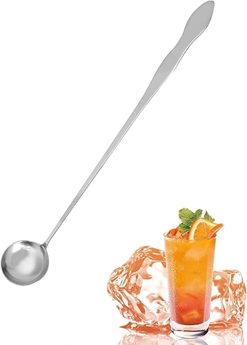 Cuchara agitadora de velas, barra de mango largo de acero inoxidable, cuchara para mezclar, cuchara de café, cuchara de helado, cuchara de postre,