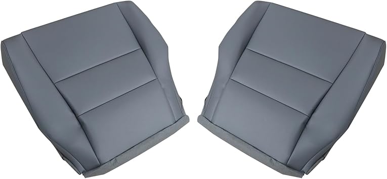 NLQR Dark Gray Driver and Passenger Side Bottom Microfiber Leather Seat Covers Replacement Compatible with Honda CRV 2007 2008 2009 2010 2011