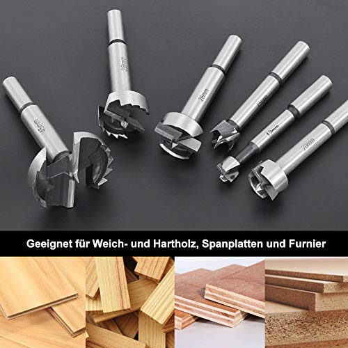Forstnerbohrer Wisamic Satz 15-teilig für präzise Holzbohrungen