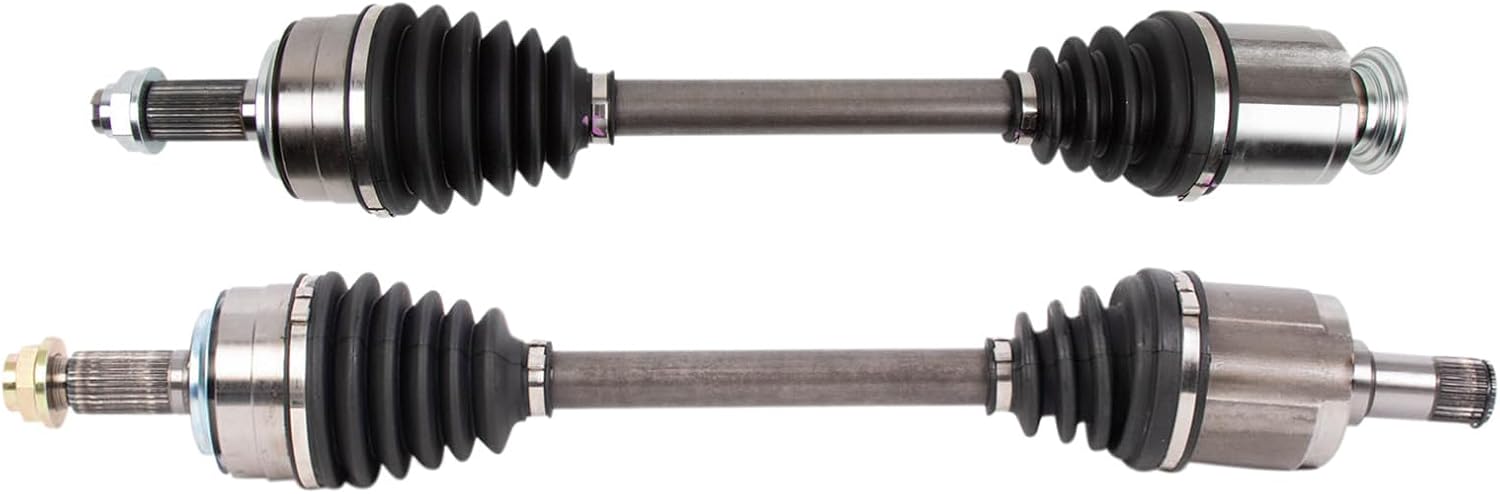 TRQ Front Driver and Passenger Side CV Axle Assembly Set 2 Piece Compatible with 2013-2014 Honda Accord V6 3.5L Automatic Transmission