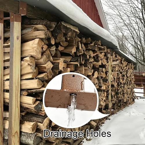 Rangement en bois en métal robuste structure durable pour intérieur et extérieur - 5