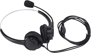 Fone de ouvido estéreo para jogos, 330° flexível de classe executiva de banda larga confortável para conversar com motoristas de caminhão de negócios