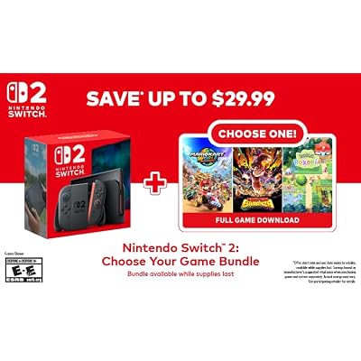 Nintendo Switch 2: Choose Your Game Bundle