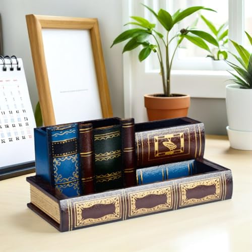 Boîte de rangement rétro avec finitions soignées pour bureau - 6