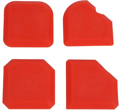 Juego de 4 cuñas para calafatear, kit de herramientas de calafateo removedor de silicona, kit de herramientas limpiadoras para cocina, baño, suelo,