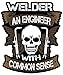 Welding Stickers for Hood & Tool Box - 100% Vinyl - For Adults - Badass Welder Including Flux, Rods, Hood, Flash, Fire, Welds
