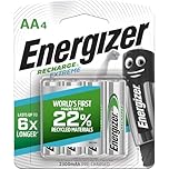 Energizer Recharge Extreme AA Rechargeable Batteries - Last up to 6X Longer, 1.2V, Pre - Charged, 4 Pack