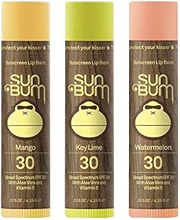 Sun Bum SPF30 Lip Balm Mango, Lime, Watermelon 3-Pack
