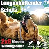 Advanllent Zeckenhalsband für Hunde 2 Stück, Flohhalsband Hunde, Floh und Zeckenhalsband Hund, Zeckenschutz Flohschutz Halsband für Hund, 16 Monate Zeckenschutz