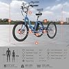 ANCHEER Electric Tricycle for Adults, 350W(Peak 550W) Etrike, 48V/499Wh Ebike, 24" Folding 3 Wheel Electric Trike, 15.5MPH & 55Miles Electric Bike, Rear Differential, Rear Basket #5