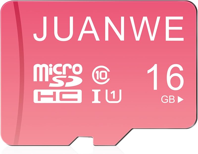 16GB Micro SD Card microSDHC TF Card | Memory Card,C10 , U1, TF Card 16GB for Phone, Tablets, Speaker, Dash Cam, Security Camera, Pink