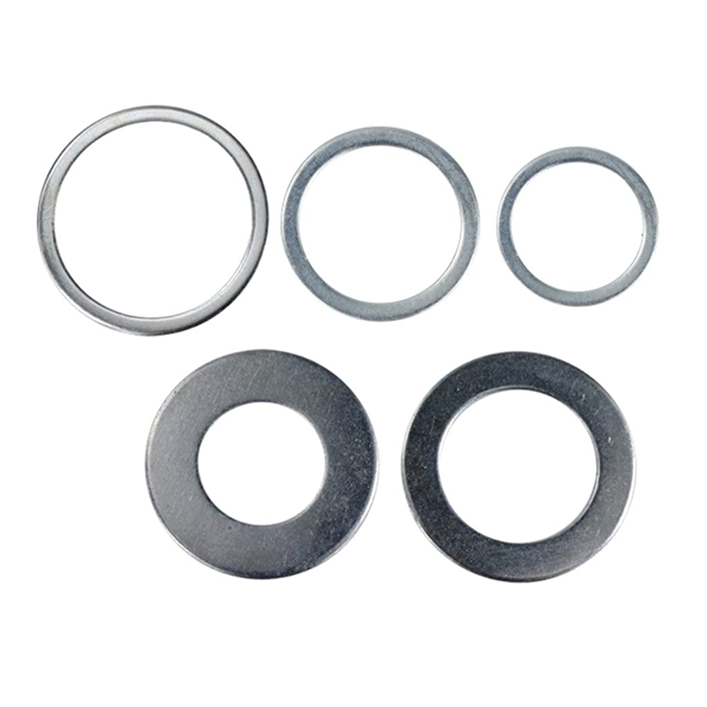 Anelli di riduzione per Sega Circolare Anello di conversione per Disco da Taglio in Acciaio Inossidabile ad Alta velocità Strumenti per la Lavorazione del Legno 5 Pezzi in Acciaio