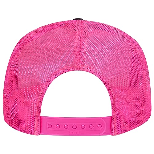 Image of OTTO Polyester Foam Front 5 Panel High Crown Mesh Back Trucker Hats in 97, Bulk, Wholesale