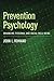 Prevention Psychology: Enhancing Personal and Social Well-Being