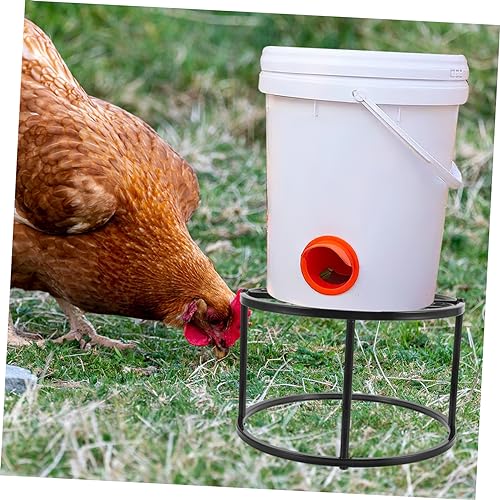 Mangeoire et abreuvoir de poules Mikikit avec support en métal - 3